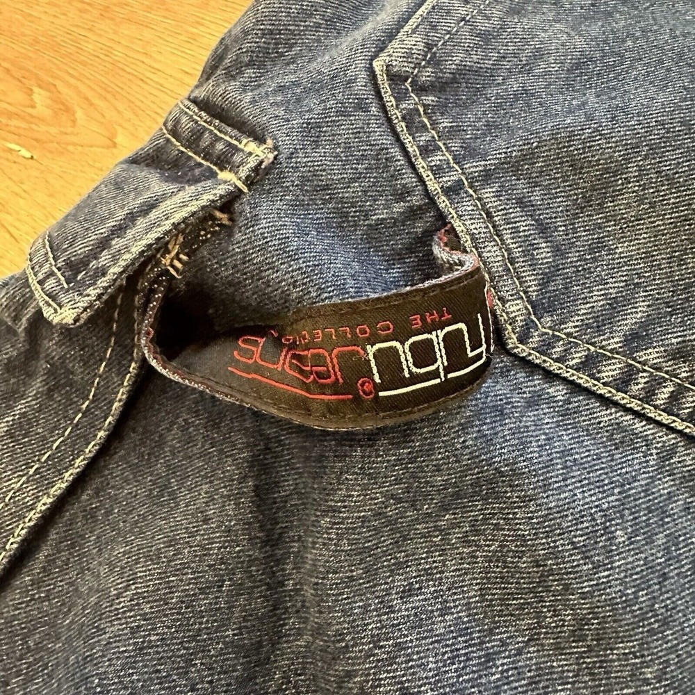 Vintage Fubu Jeans Mens 34 x 33 Wide Leg Baggy Denim Skater Y2K JNCO Cargo‎ - Picture 16 of 16
